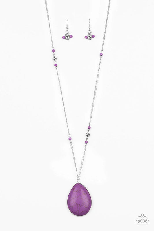 Desert Meadow - Purple Necklace