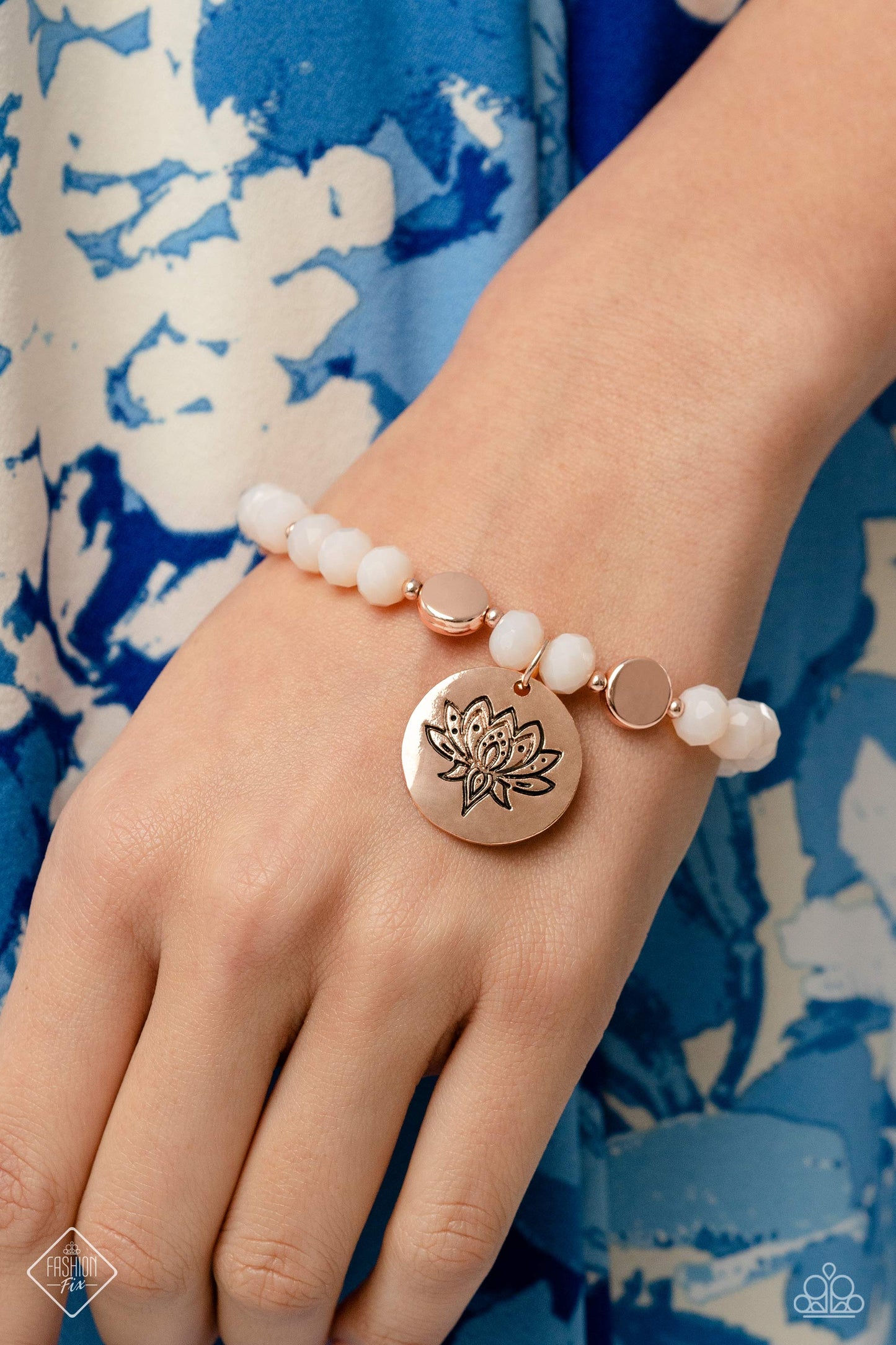 Leisurely Lotus - Rose Gold Bracelet