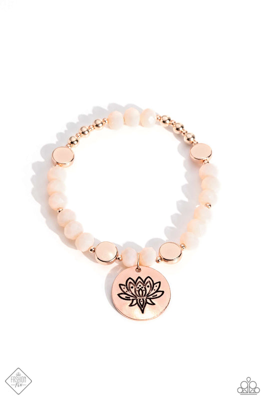 Leisurely Lotus - Rose Gold Bracelet