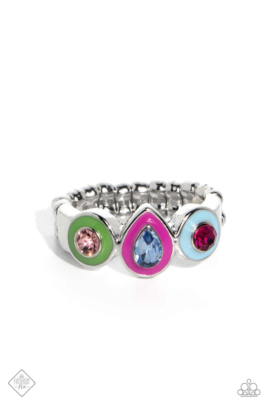 Colorblock Chic - Multi Ring