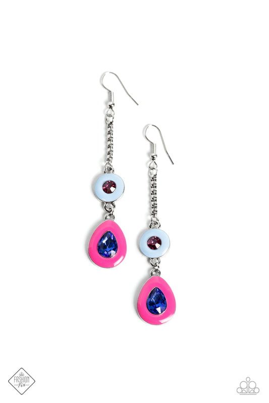 Colorblock Canvas - Multi Earrings