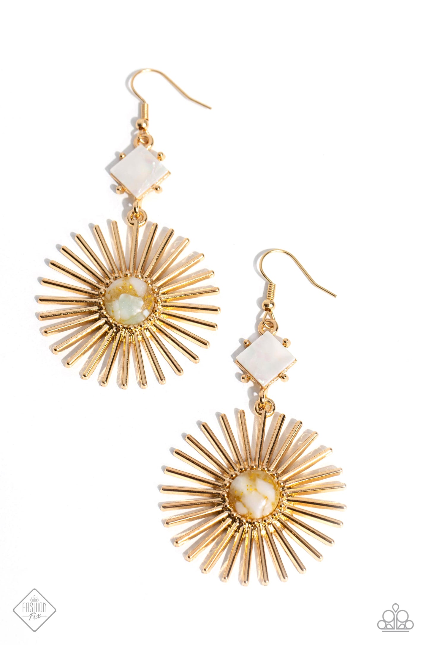 Seize the Sunburst - Gold Earrings