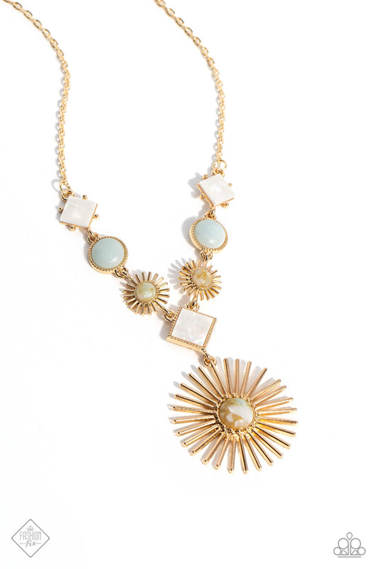 Sunburst Style - Gold Necklace