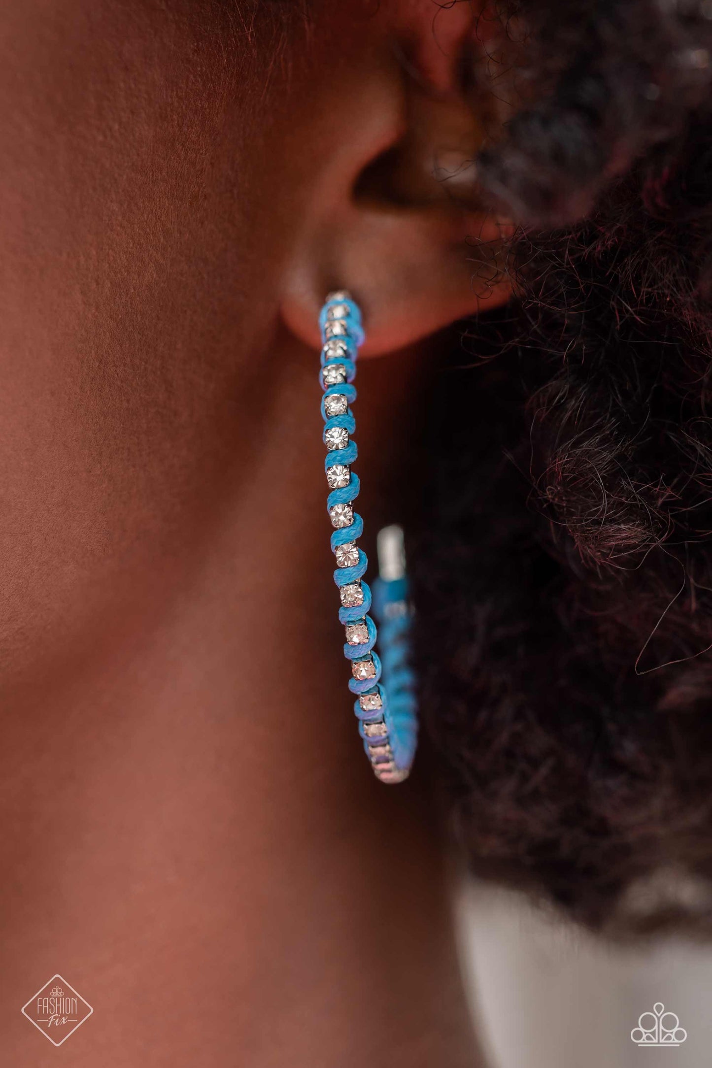 Put a STRING on It - Blue Earrings