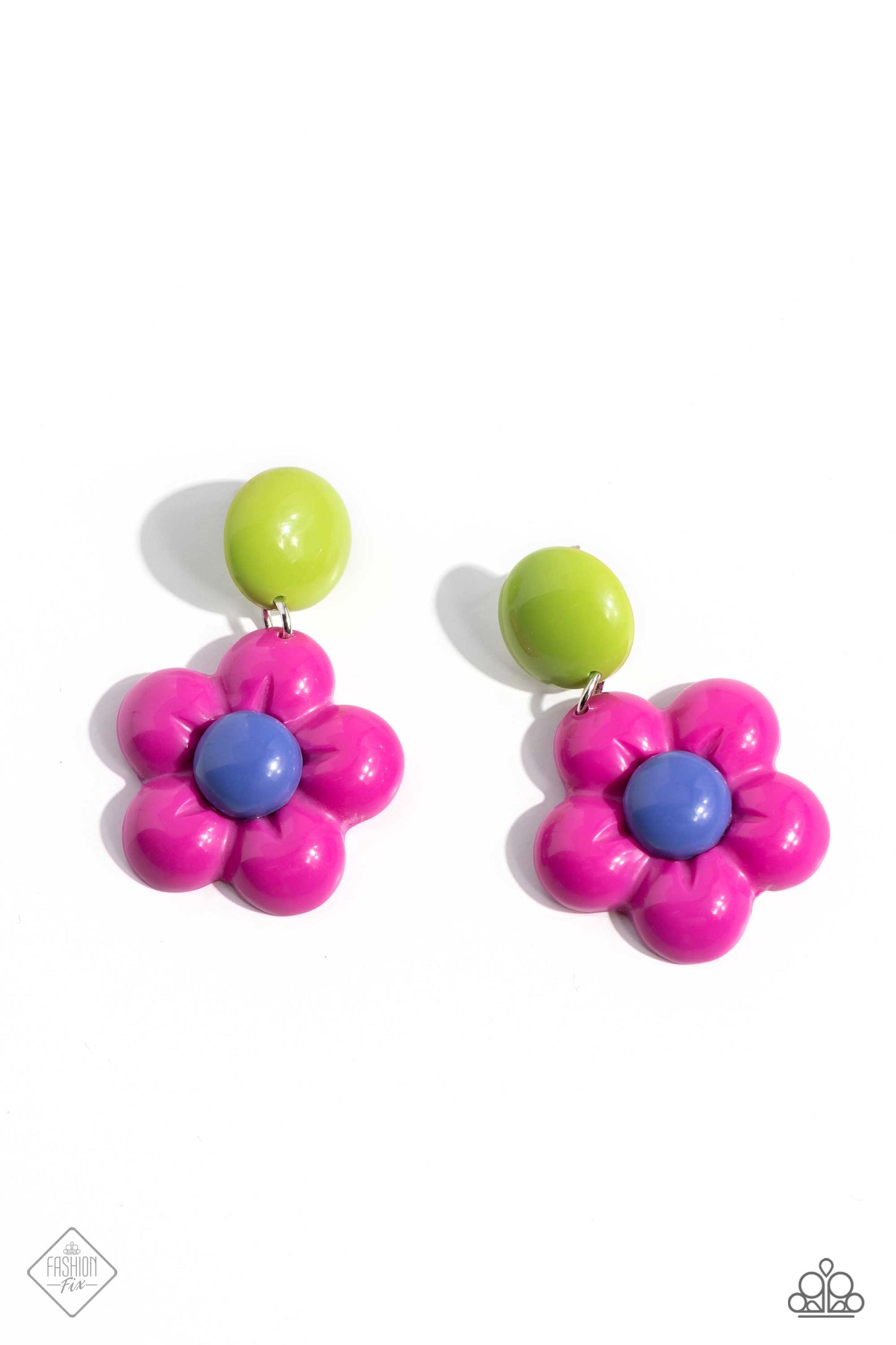 Poppin Posies - Pink Earrings