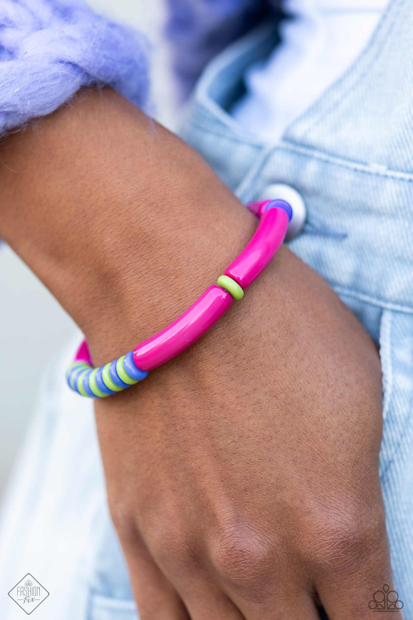 Poppin Pattern - Pink Bracelet