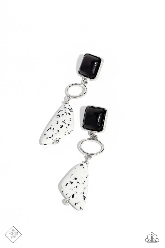 High-End Hallmark - Black Earring