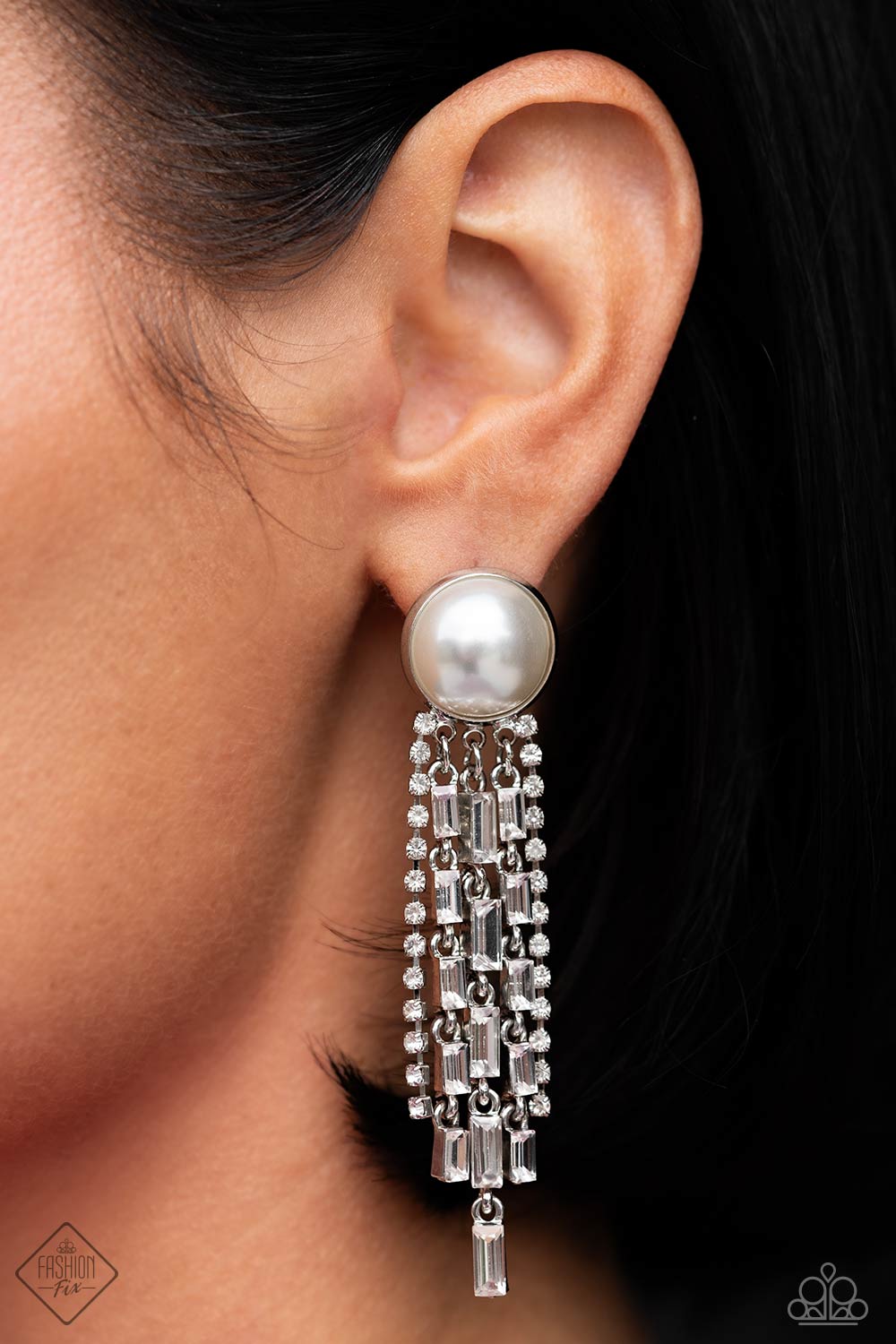 Genuinely Gatsby - White Earrings