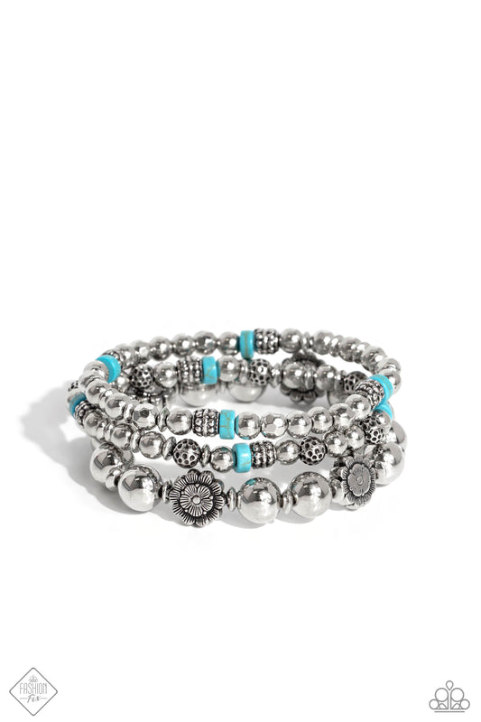 Garden Party Passion - Blue Bracelet