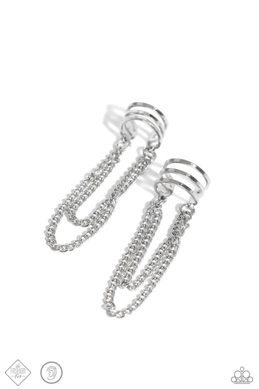 Unlocked Perfection - Silver Earrings