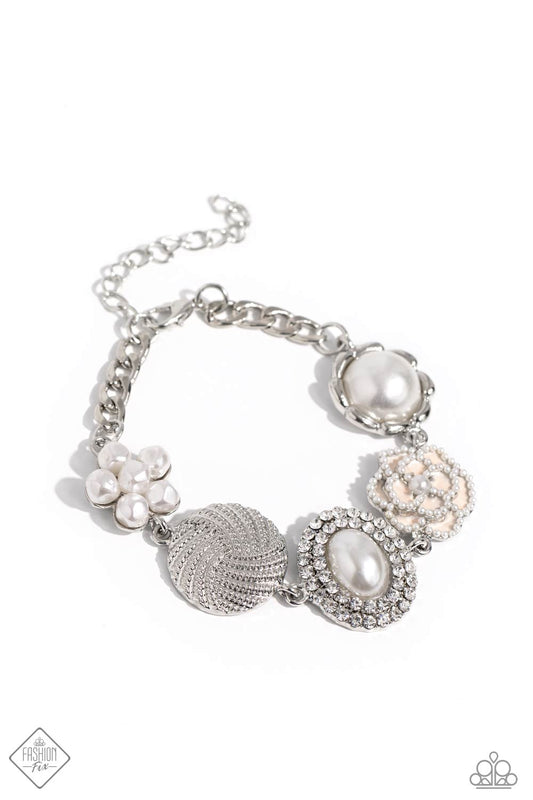 Cultivated Charm - White Bracelet