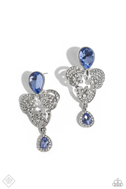 Giving Glam - Blue Earrings