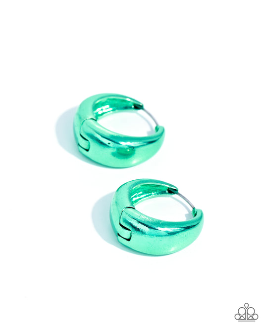 Colorful Curiosity - Green Earrings