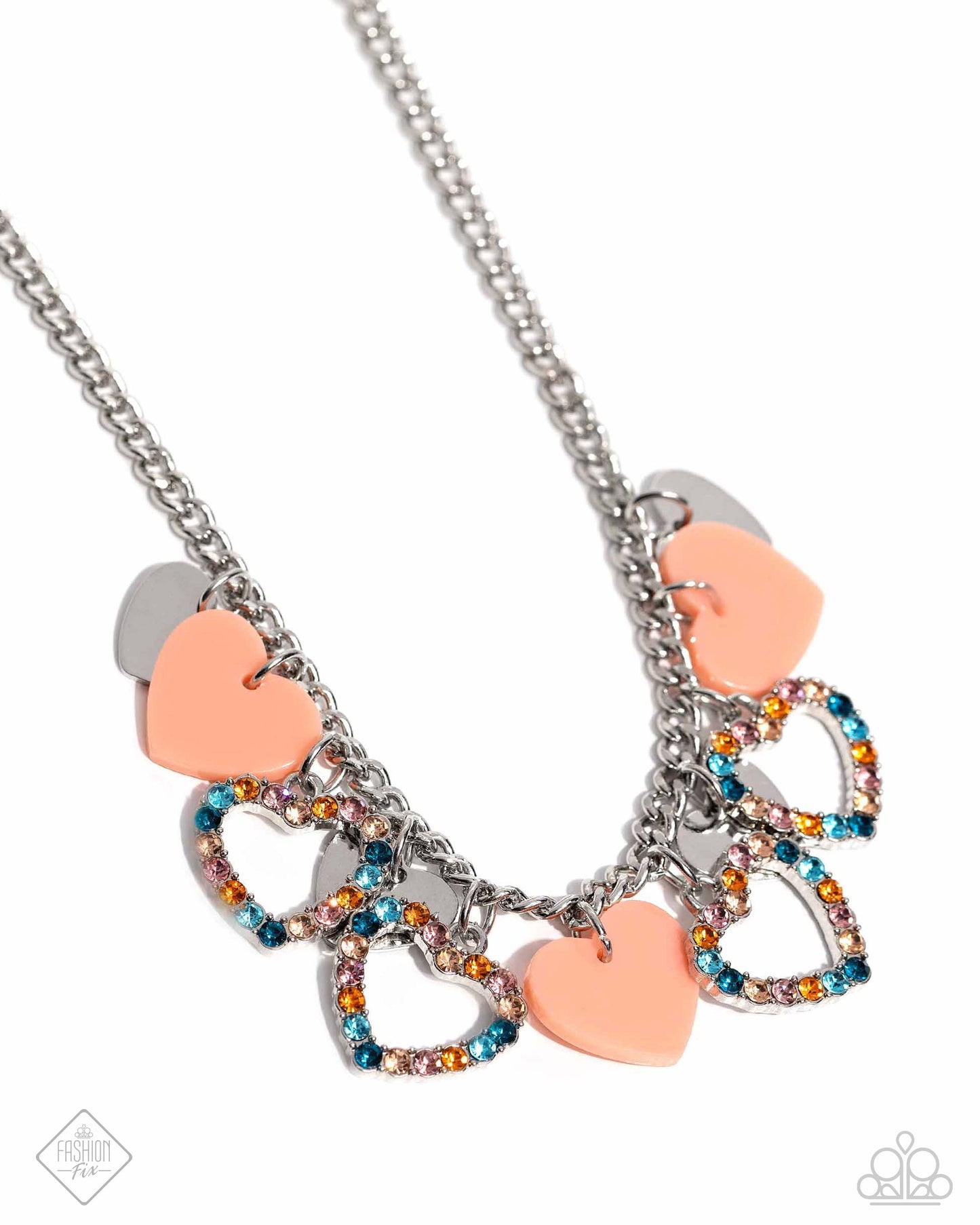 Look the HEART - Orange Necklace