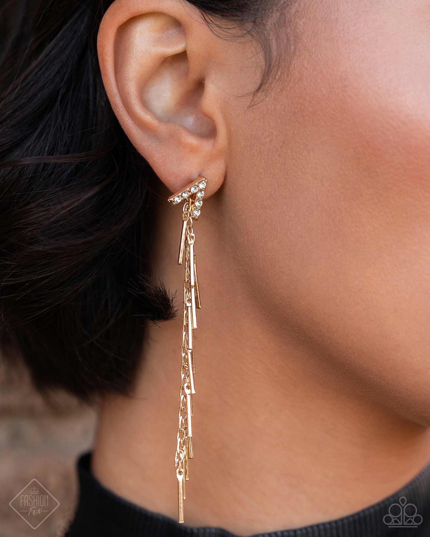 Linear Landmark - Gold Earrings