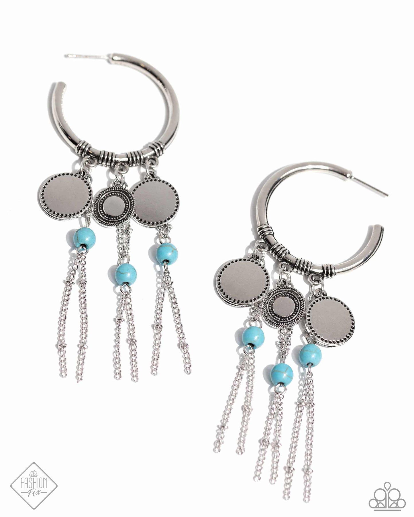 Peppy Pinnacle - Blue Earrings