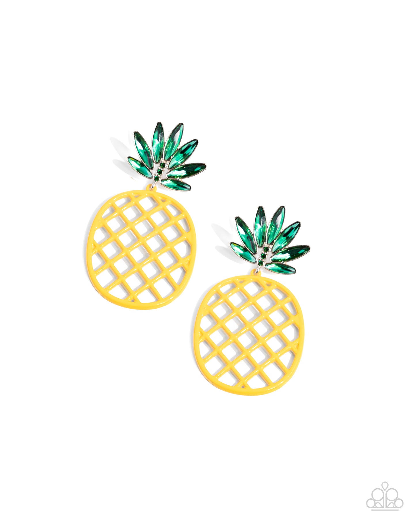 Pineapple Passion - Yellow Earrings