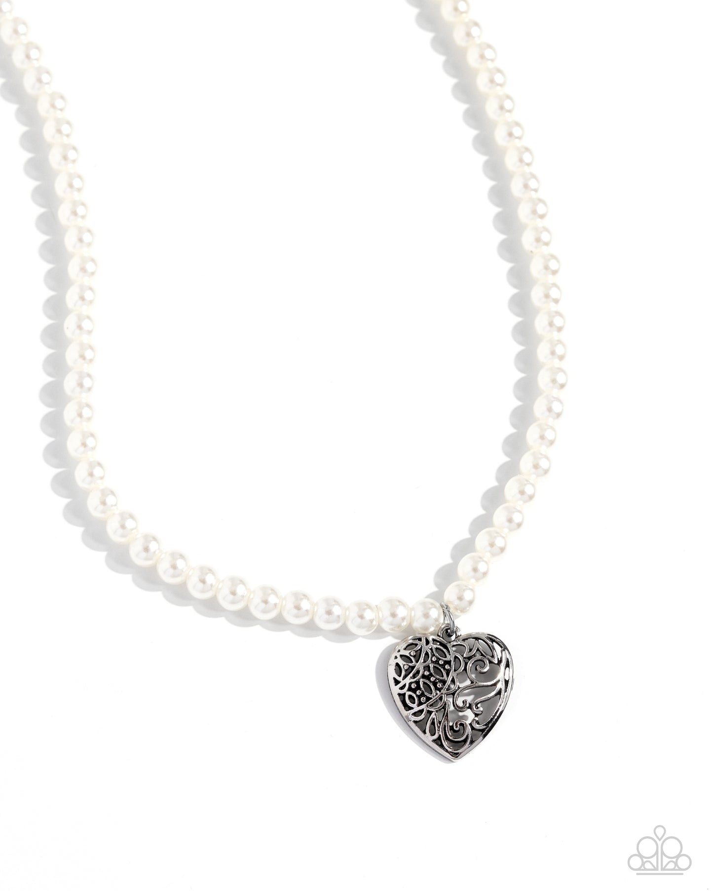 Filigree Infatuation - White Necklace