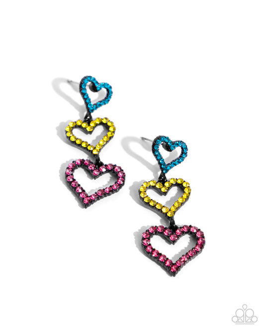 Sweetheart Succession - Pink Earrings