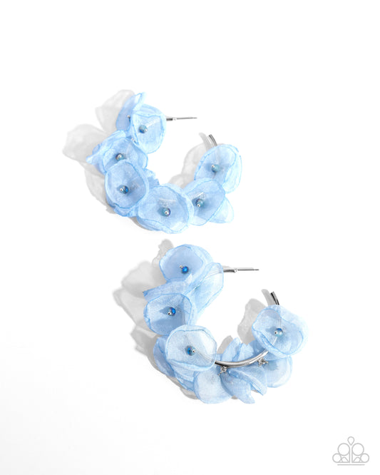 Petaled Pageant - Blue Earrings