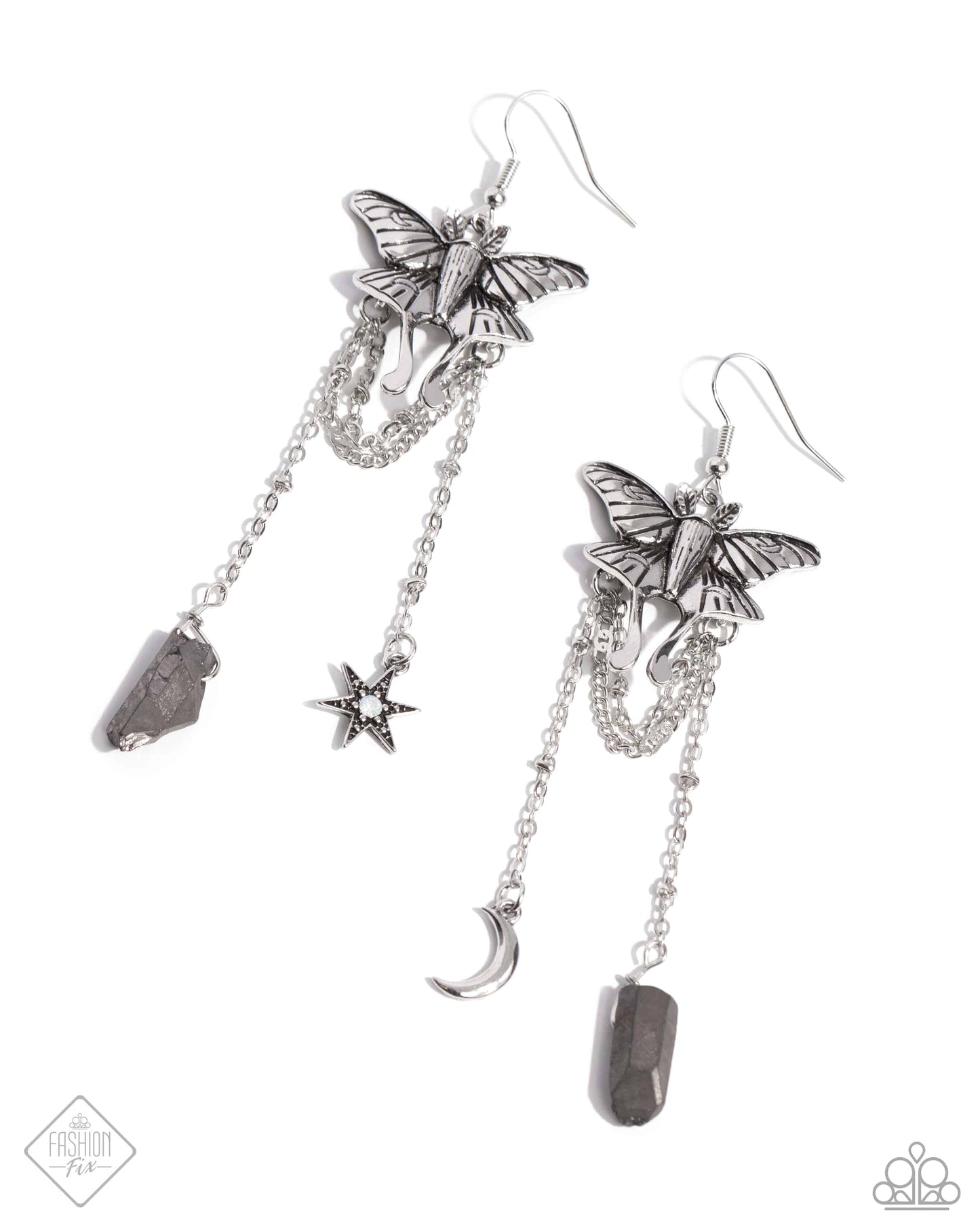 Moth Master - Silver Earrings