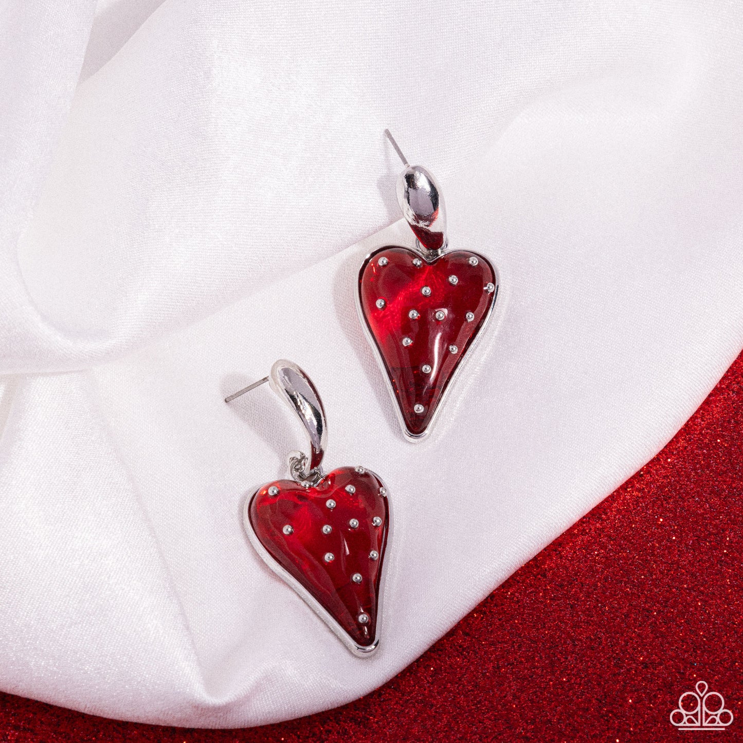 Glossy Goodwill - Red Earrings