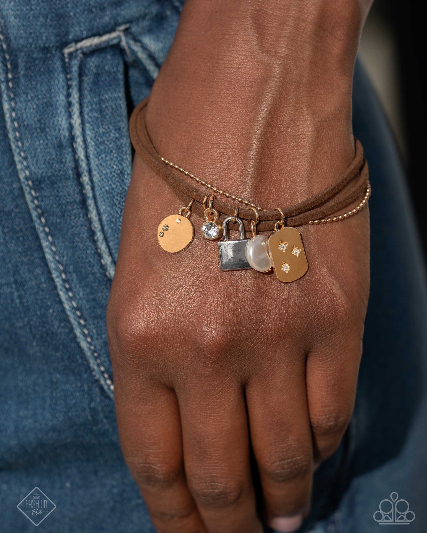 Serendipitous Suede - Brown Braclet