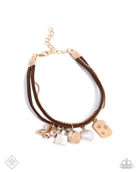 Serendipitous Suede - Brown Braclet