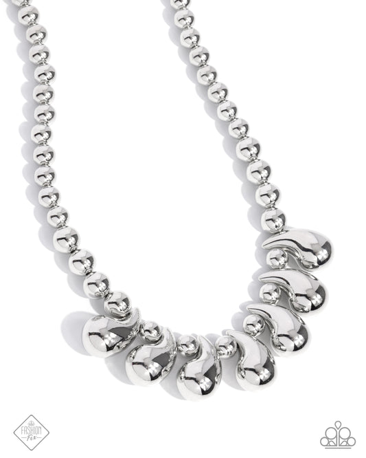 Raindrop Rebel - Silver Necklace