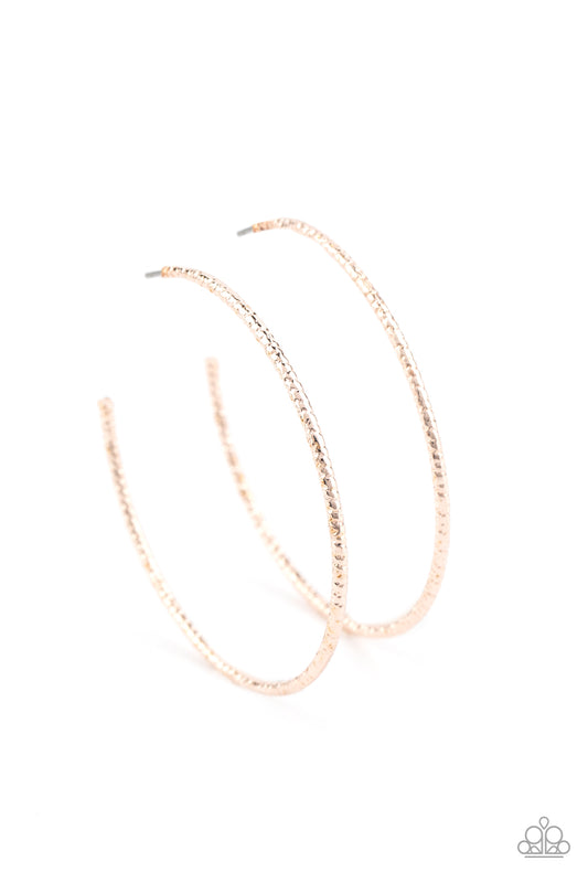 Inclined To Entwine - Rose Gold Earrings