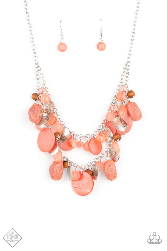 Spring Goddess - Orange Necklace