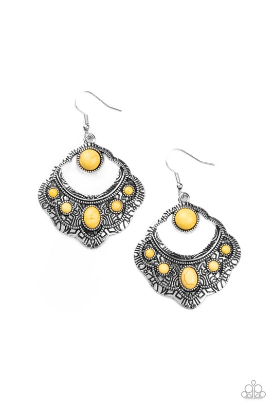 Saguaro Sunset - Yellow Earrings