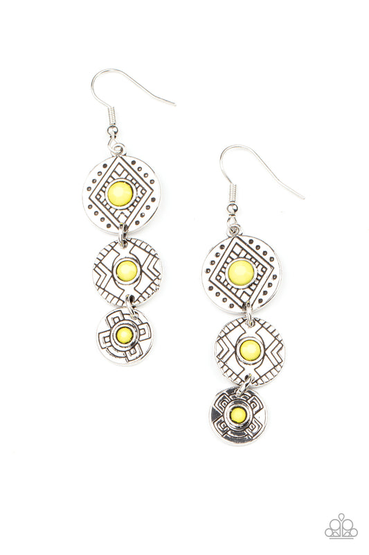 Totem Temptress - Yellow Earrings