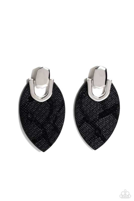 Wildly Workable - Black Earrings