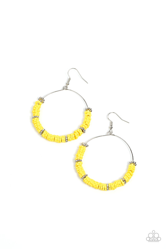 Loudly Layered - Yellow Earrings