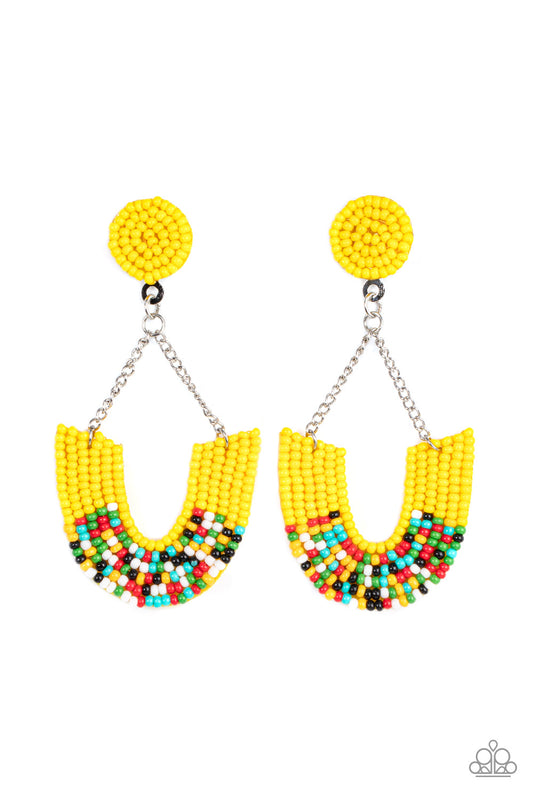 Make it RAINBOW - Yellow Earrings