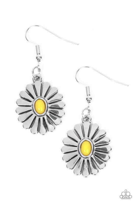 Delectably Daisy - Yellow Earrings