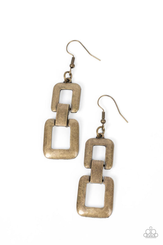 Public Square - Brass Earrings