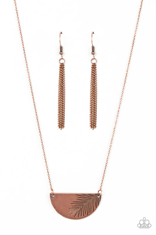 Cool, PALM, and Collected - Copper Necklace