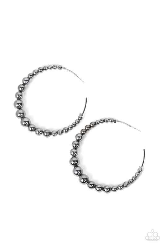 Show Off Your Curves - Black Earrings