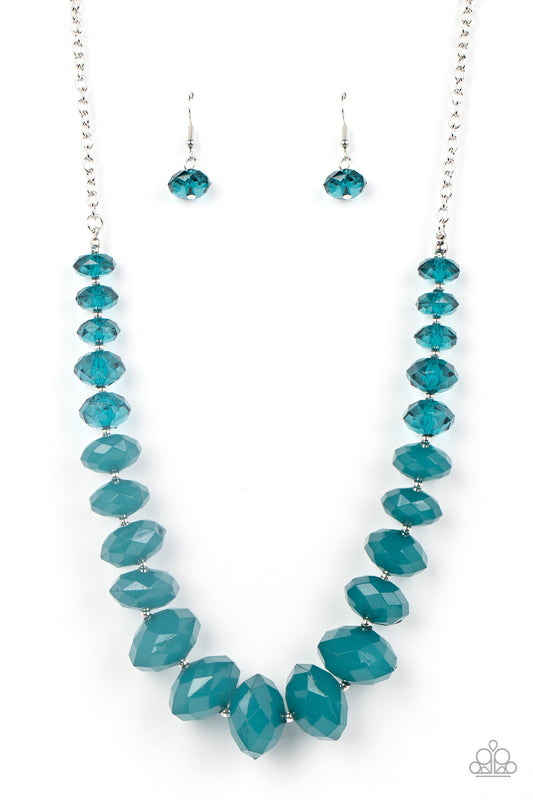 Happy-GLOW-Lucky - Blue Necklace