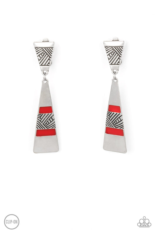 Safari Seeker - Red Earrings