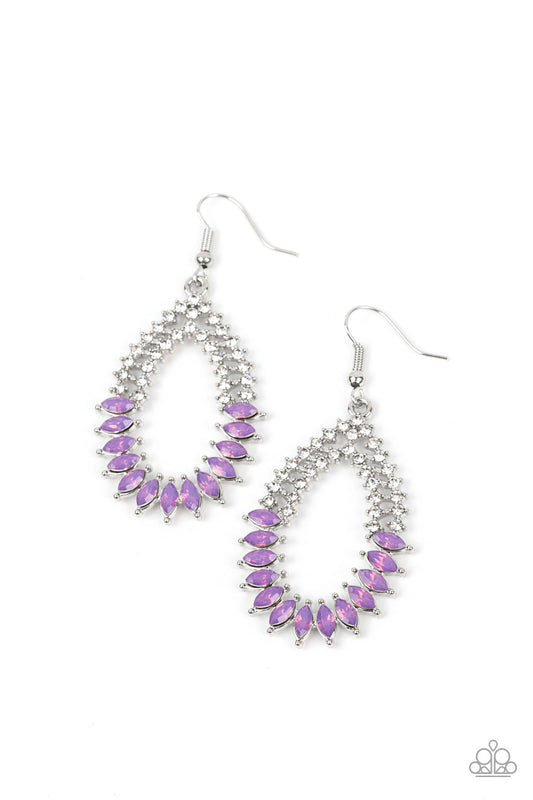 Lucid Luster - Purple Earrings