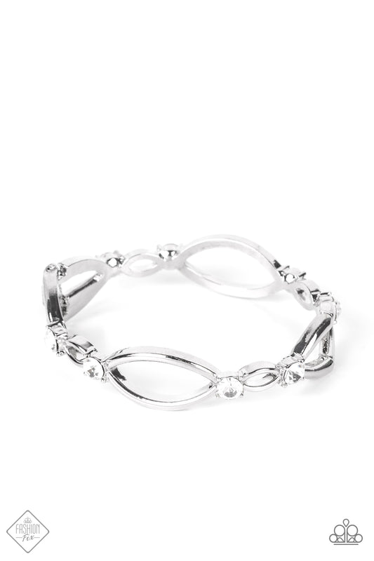 Interwoven Illusion - White Bracelet