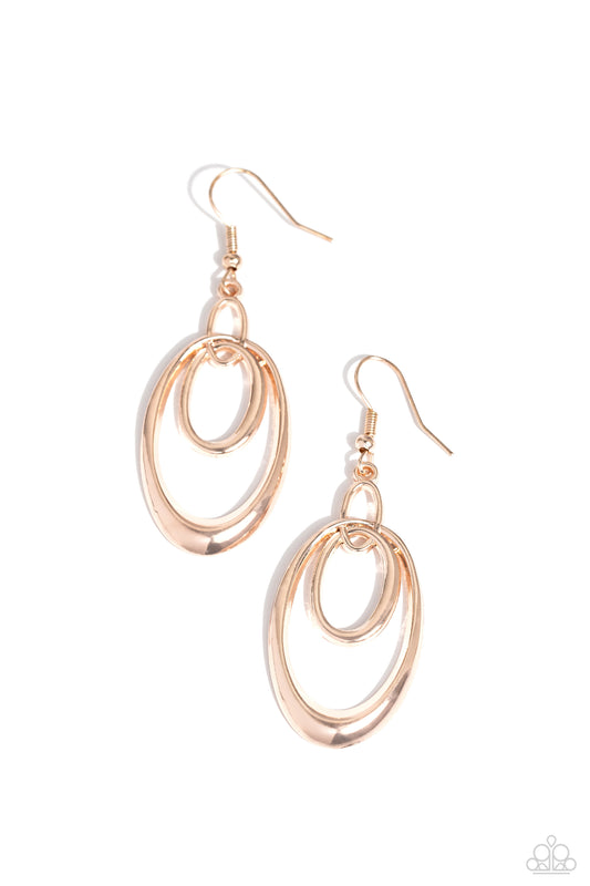 So OVAL-Rated - Rose Gold Earrings