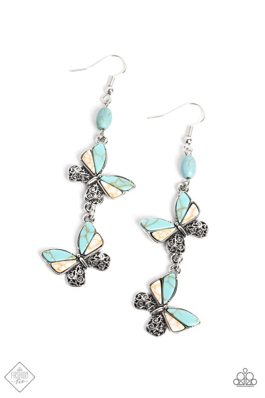 Spirited Soar - Blue Earrings