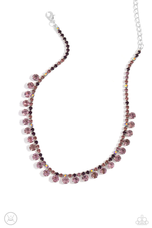 Ritzy Rhinestones - Purple Necklace