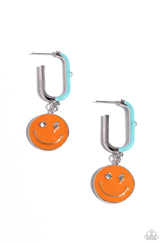 Personable Pizzazz - Orange Earrings